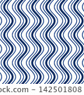 Flowing Water Pattern, Japanese Seamless Pattern, Flowing Water Design, Indigo 142501808