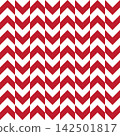 Arrow feather pattern, Japanese seamless pattern, red 142501817