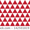 Scale pattern, Japanese seamless pattern, red 142501819