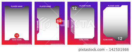 Baseball Card Border Collection for Sports Designs Baseball Card Border Collection for Sports Designs 142501986