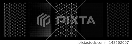 Technical Blueprint Grid Collection with Mixed Styles Technical Blueprint Grid Collection with Mixed Styles 142502007