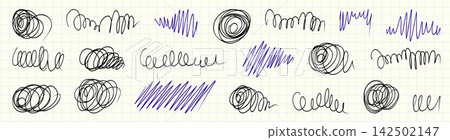 Messy Sketch Pen Texture Collection Messy Sketch Pen Texture Collection 142502147