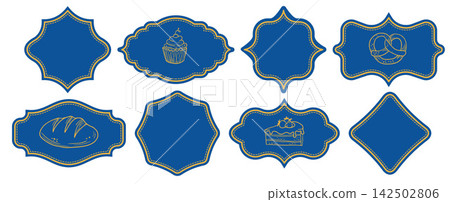 Bakery Label Frame. Heritage Shape Bakery Label Frame. Heritage Shape 142502806