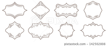 Ornate Floral Bakery Frame Ornate Floral Bakery Frame 142502808