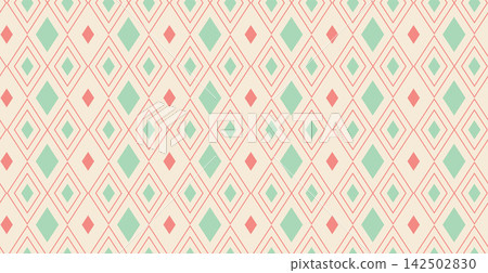 Elegant Diamond Grid Seamless Pattern Background 142502830