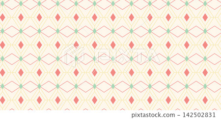 Decorative Linear Diamond Seamless Pattern Design Decorative Linear Diamond Seamless Pattern Design 142502831