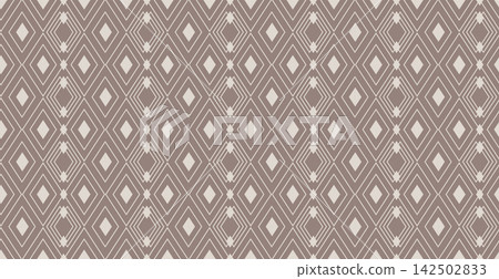 Seamless Decorative Diamond Grid Pattern Background Seamless Decorative Diamond Grid Pattern Background 142502833