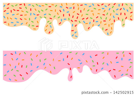 Fun Sprinkle Frosting Borders for Creative Projects 142502915