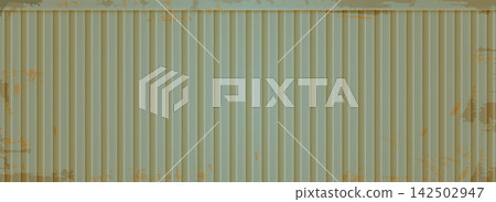 Vintage Corrugated Wall Background 142502947