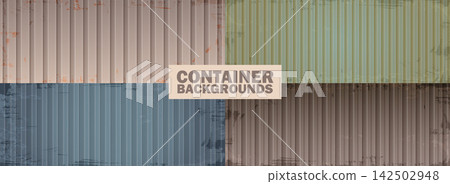 Corrugated Metal Background Collection Corrugated Metal Background Collection 142502948