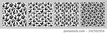 Organic Coral Seamless Pattern Collection 142502958