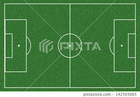 Football Field Layout Aerial Illustration Football Field Layout Aerial Illustration 142503065