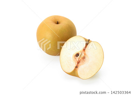 梨切成兩半 梨切成兩半 142503364