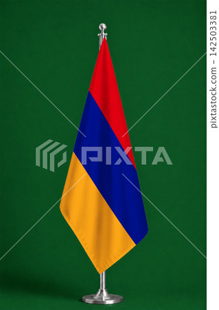 3D Flag on ceremonial flag 3D Flag on ceremonial flag 142503381