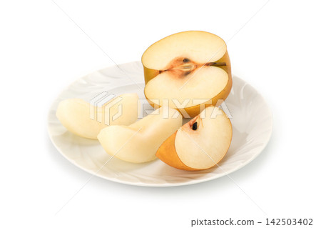 Pear cut in half Pear cut in half 142503402