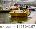Water buses traveling through Dotonbori 142504167