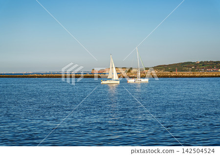 Marina harbor of Hondarribia in the Basque Country of Spain Marina harbor of Hondarribia in the Basque Country of Spain 142504524