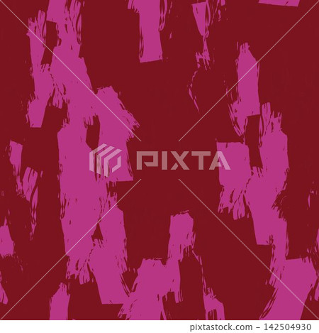Red Abstract Brush strokes pattern design for fashion textiles, graphics and crafts 142504930