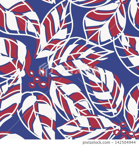 Christmas floral seamless pattern design for fashion textile and graphics Christmas floral seamless pattern design for fashion textile and graphics 142504944