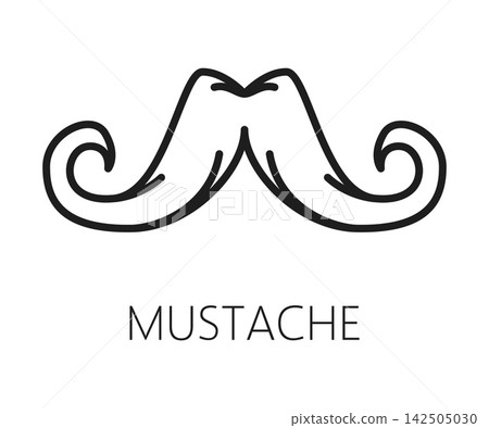 Mustache line icon for Mexican holiday or Mexico celebration and national festival symbol. Moustaches icon for Mexican traditional fiesta party carnival and patriotic ethnic culture symbol Mustache line icon for Mexican holiday or Mexico celebration and national festival symbol. Moustaches icon for Mexican traditional fiesta party carnival and patriotic ethnic culture symbol 142505030