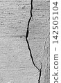Vertical Deep Crack on Rough Gray Wall Texture 142505104