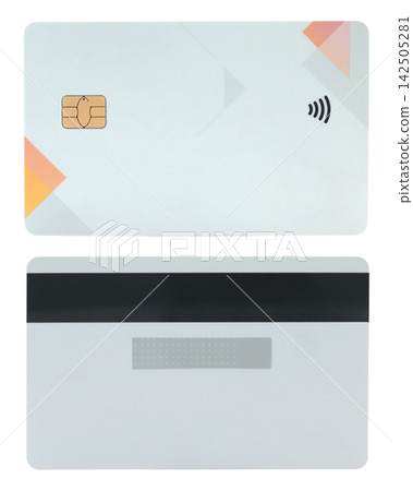 Set of Blank bank cards with contactless payment chip, isolated on transparent background. Perfect template for design, branding, finance concepts, and digital payment projects Set of Blank bank cards with contactless payment chip, isolated on transparent background. Perfect template for design, branding, finance concepts, and digital payment projects 142505281