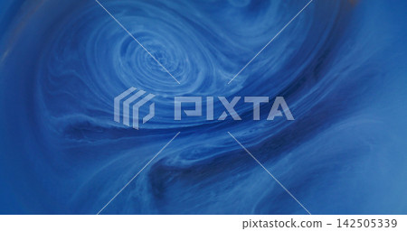 Blur swirl vapor. Cloud whirl. Blue color glitter ink shiny water cloud round texture flow on abstract art background. Blur swirl vapor. Cloud whirl. Blue color glitter ink shiny water cloud round texture flow on abstract art background. 142505339