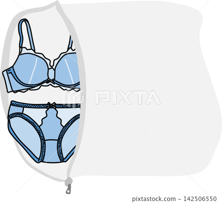 An illustration of washing underwear. An illustration of washing underwear. 142506550