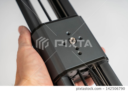 Slider mount for video shooting held in hand 142506790