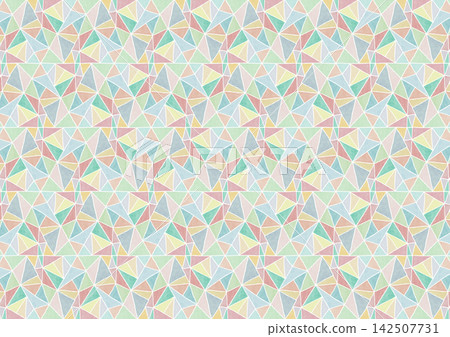 Triangular geometric pattern background illustration (green and yellow tones) Triangular geometric pattern background illustration (green and yellow tones) 142507731