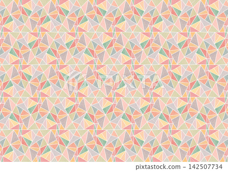 Triangular geometric pattern background illustration (warm tone salmon pink) Triangular geometric pattern background illustration (warm tone salmon pink) 142507734