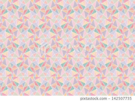 Triangular geometric pattern background illustration (warm colors: coral & pink) Triangular geometric pattern background illustration (warm colors: coral & pink) 142507735