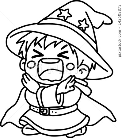A cute little wizard boy expresses "NG" or "No" with an "X" pose | A fantasy character representing refusal, prohibition, and negation A cute little wizard boy expresses "NG" or "No" with an "X" pose | A fantasy character representing refusal, prohibition, and negation 142508875