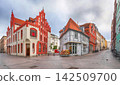 Buildings in Old Town of Wismar, Germany 142509700