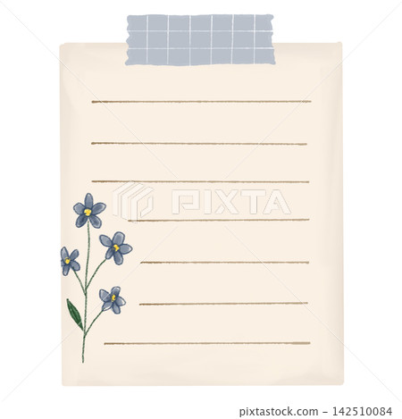 a paper with a yellow flowers a paper with a yellow flowers 142510084