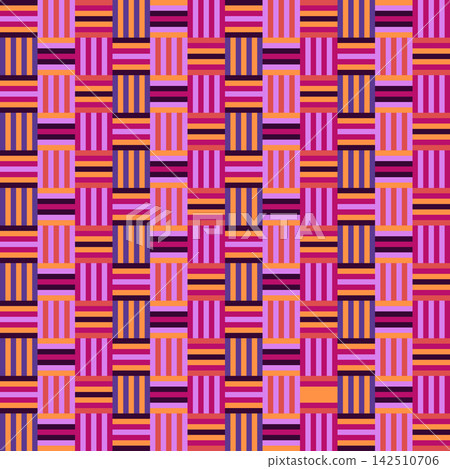 African kente cloth ethnic seamless pattern. Perfect for textile fabrics, backgrounds, decoration and fashion print. African kente cloth ethnic seamless pattern. Perfect for textile fabrics, backgrounds, decoration and fashion print. 142510706