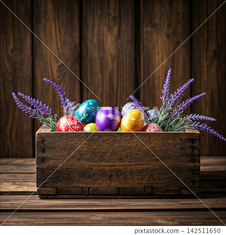 easter composition with eggs and nest easter composition with eggs and nest 142511650