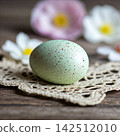 easter composition with eggs and flowers 142512010