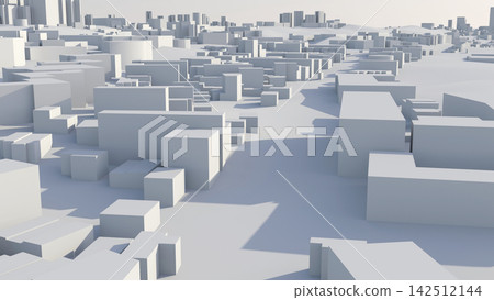 Minimal sunlit city model showing simplified buildings in 3d Minimal sunlit city model showing simplified buildings in 3d 142512144