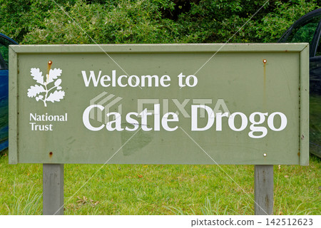 National Trust Welcome Sign at Historic Castle Drogo National Trust Welcome Sign at Historic Castle Drogo 142512623