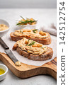 Delicious sandwiches with hummus 142512754