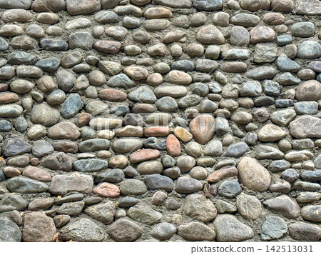 Rounded Pebble Stone Wall Texture Rounded Pebble Stone Wall Texture 142513031
