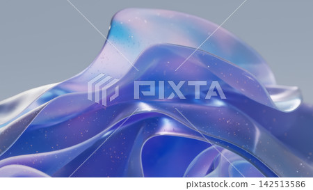 Abstract Iridescent Translucent Ribbon Waves Abstract Iridescent Translucent Ribbon Waves 142513586