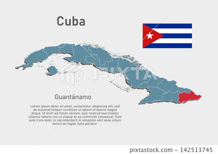 Vector map of Cuba - Guantanamo Province Vector map of Cuba - Guantanamo Province 142513745