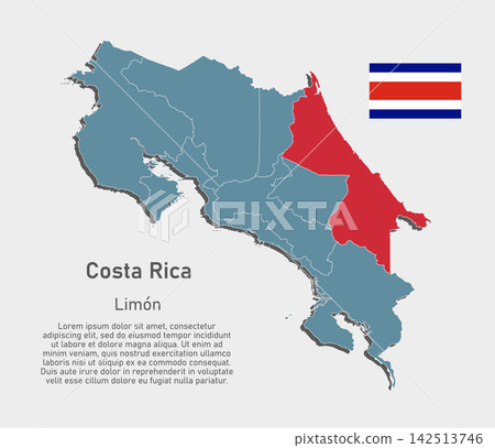 Vector map of Costa Rica - Limon Province Vector map of Costa Rica - Limon Province 142513746