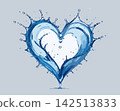 Water splashing forming heart shape Water splashing forming heart shape 142513833
