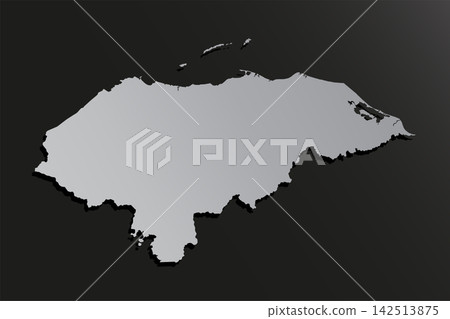 Map of Honduras, template American outline country Map of Honduras, template American outline country 142513875
