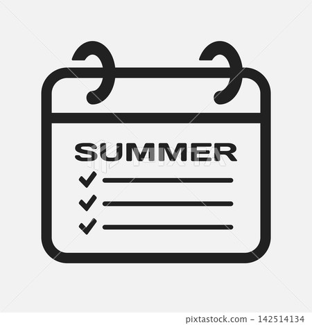 Page calendar season summer, to-do list, checklist Page calendar season summer, to-do list, checklist 142514134