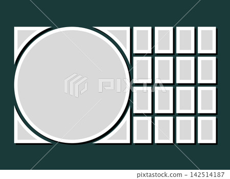Template collage seventeen frames, images, photo Template collage seventeen frames, images, photo 142514187