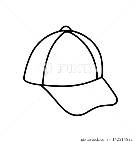 Cap hand drawn doodle vector Cap hand drawn doodle vector 142514582